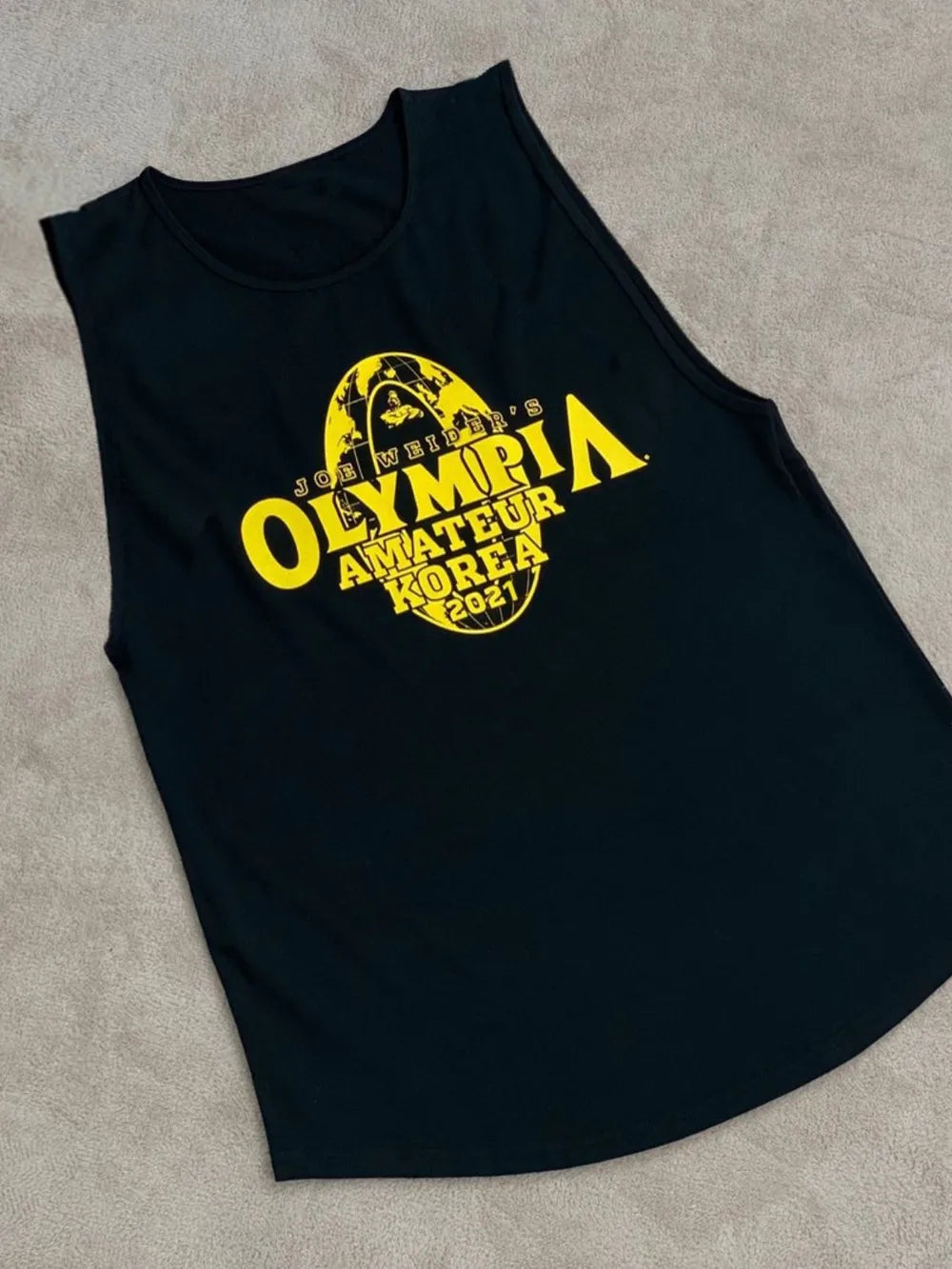 Men's Plus Size Graphic Round Neck Active Tank Top