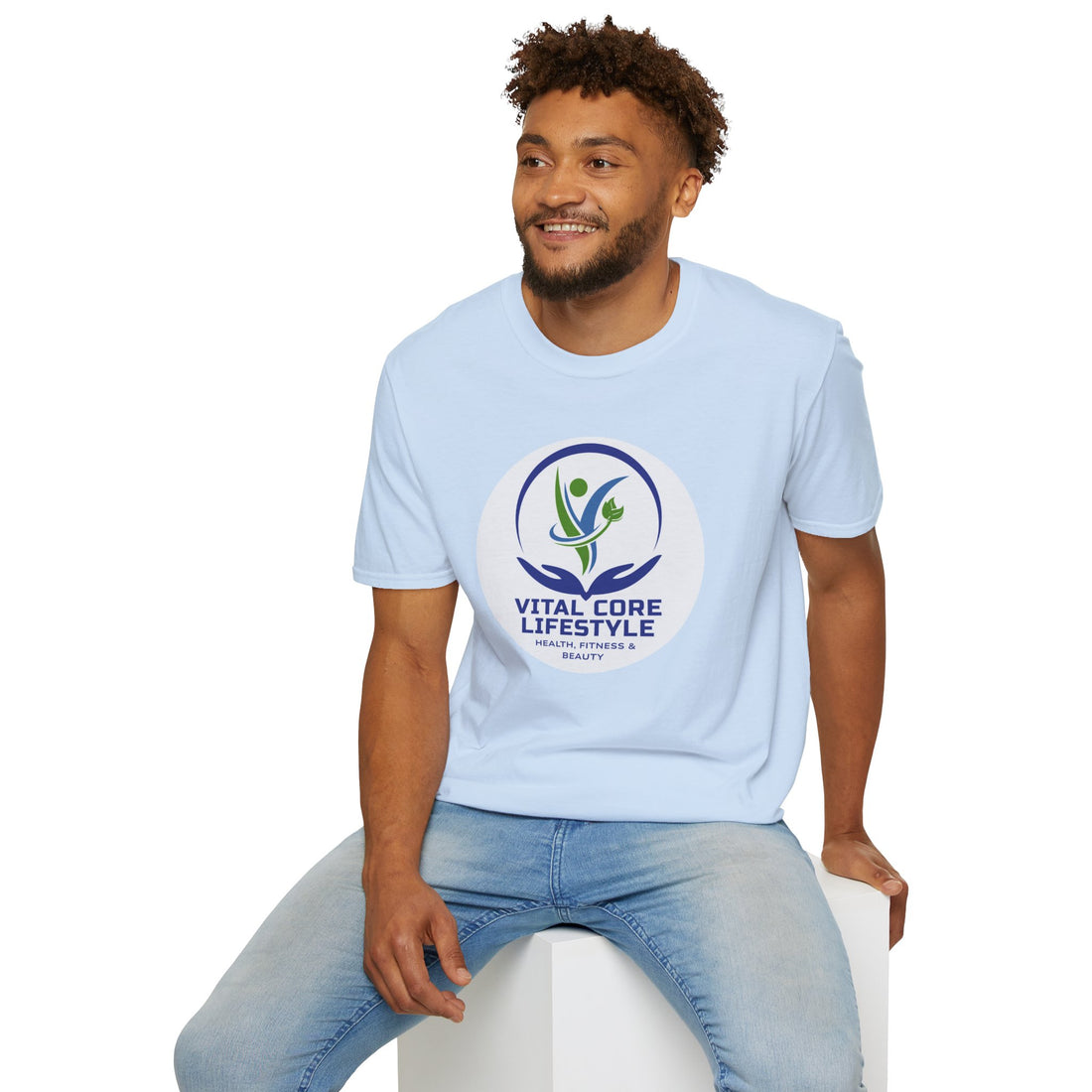 Vital Core Lifestyle T-Shirt — Health, Fitness & Wellness Logo Tee