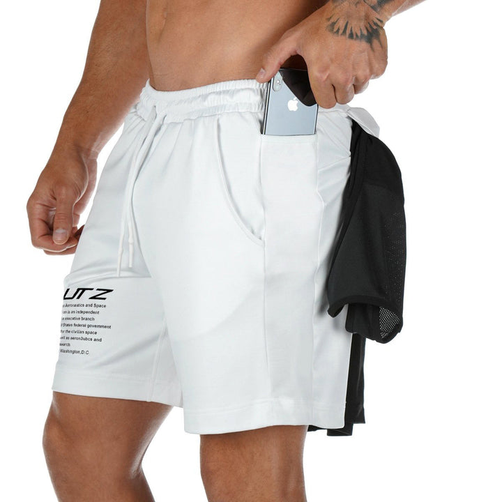 New Men's Muscle Workout Breathable Slim Fit Shorts