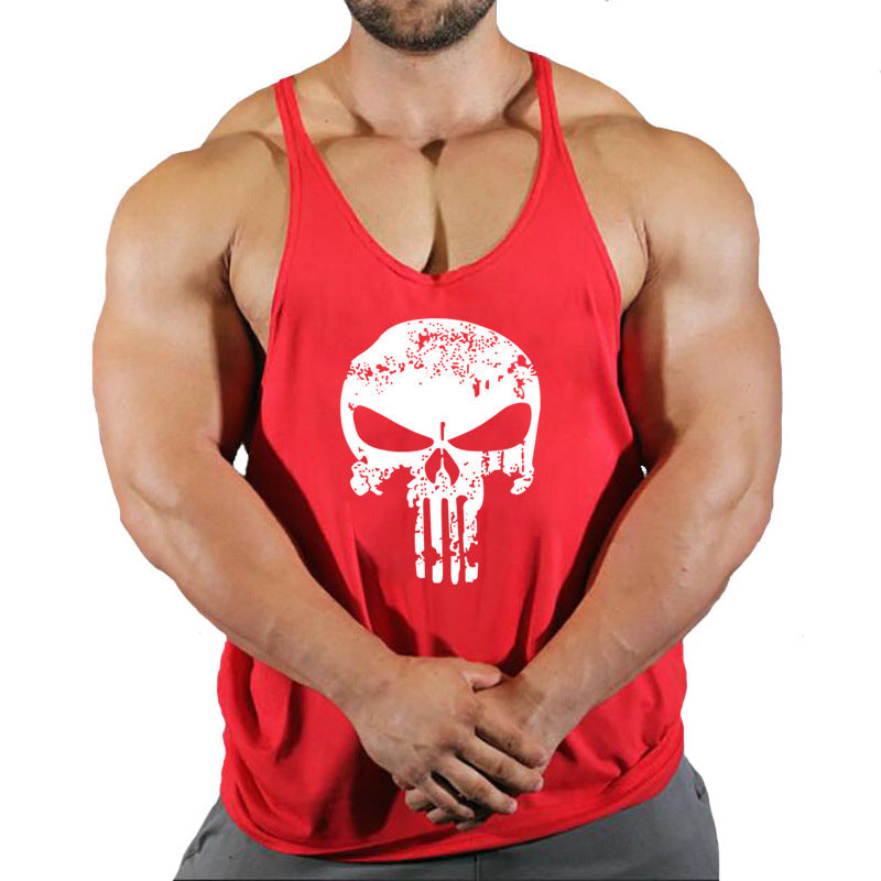 Fitness Men's Loose-Fit Sleeveless Tank Top