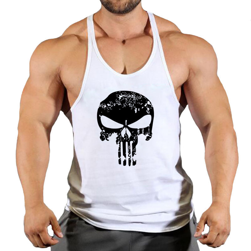 Fitness Men's Loose-Fit Sleeveless Tank Top