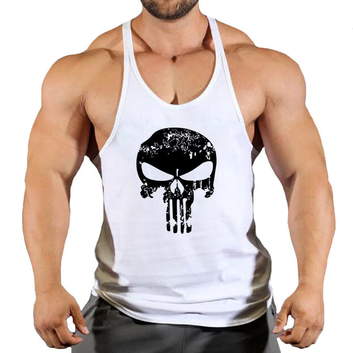 Fitness Men's Loose-Fit Sleeveless Tank Top
