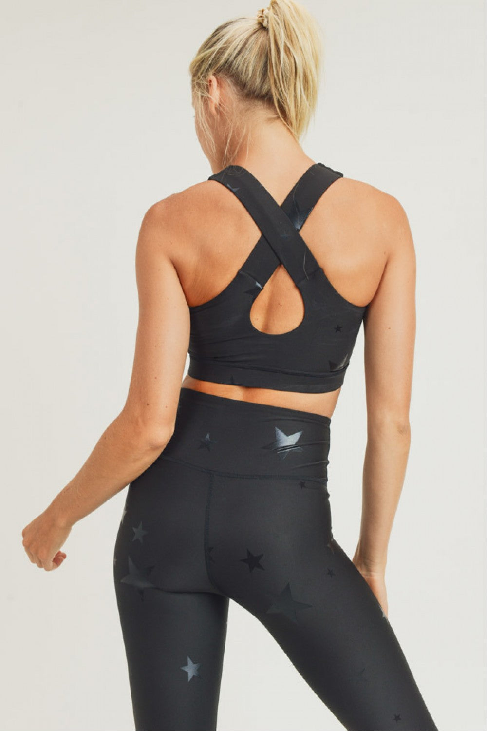 Women's Starlight Star Foil Sports Bra
