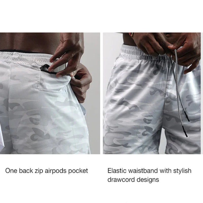FlexiFit Men's 2-in-1 Performance Running Shorts