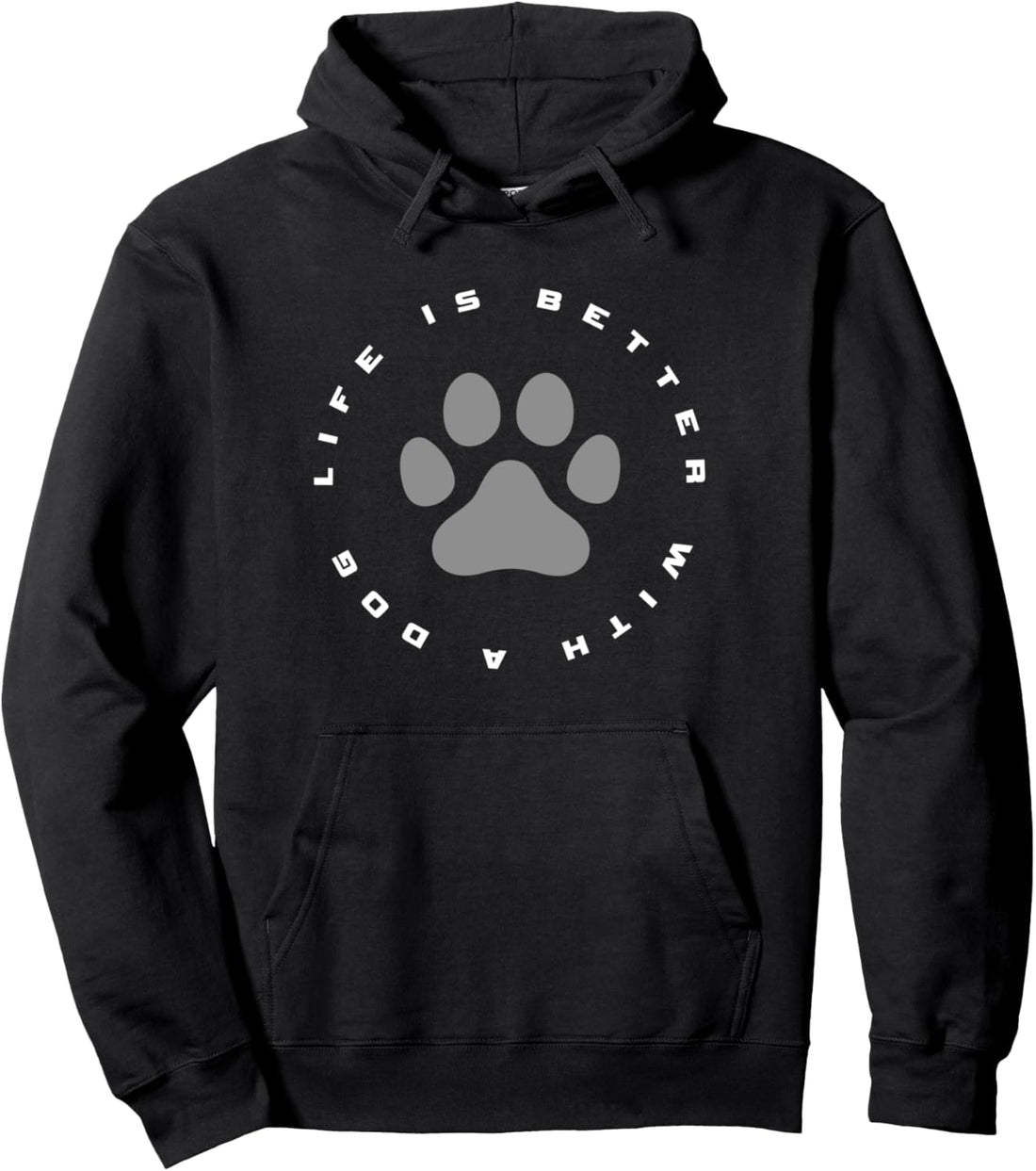 Men's Dog Lovers Paw Print Pullover Hoodie