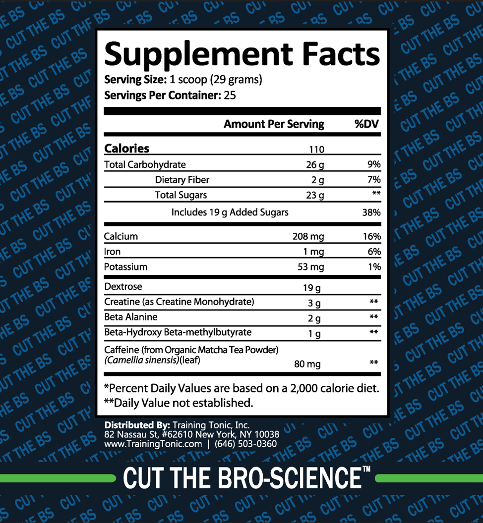 Training Tonic Performance Primer-matcha