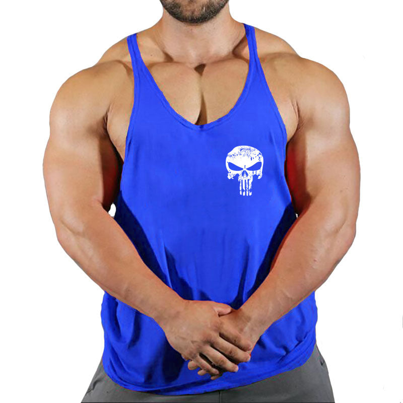 Fitness Men's Loose-Fit Sleeveless Tank Top