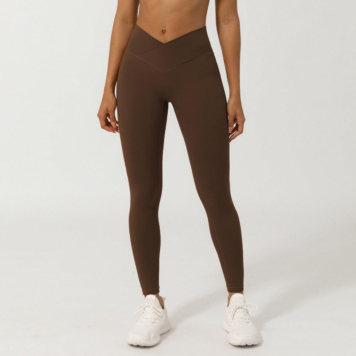 Women's V-Shaped High-Waisted Skinny Fit Yoga Pants