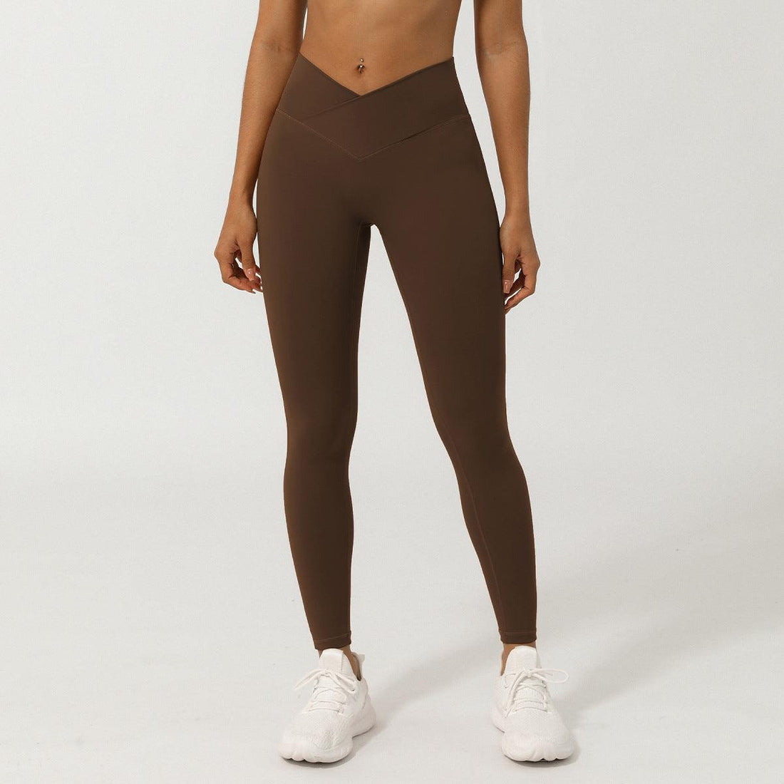 Women's V-Shaped High-Waisted Skinny Fit Yoga Pants