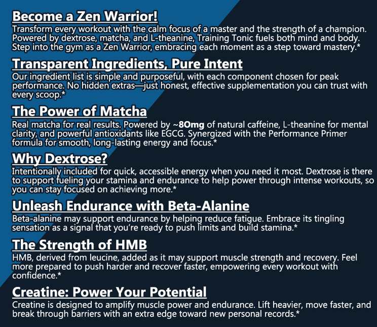 Training Tonic Performance Primer-matcha