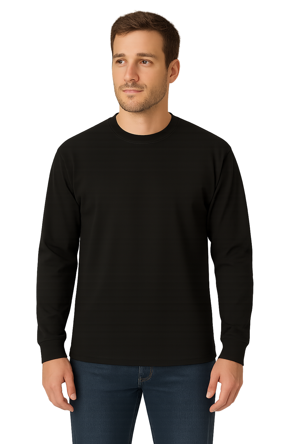 Mashh Gear 2-Pack Men's Heavy Weight Soft Long Sleeves Workout T-Shirts