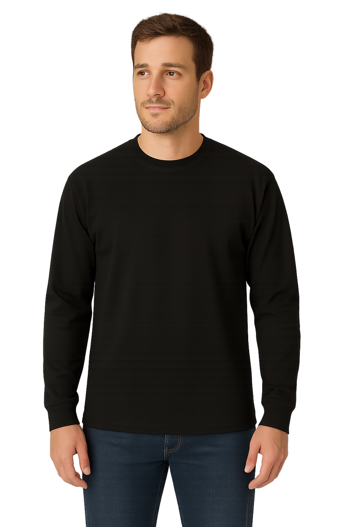 Mashh Gear 2-Pack Men's Heavy Weight Soft Long Sleeves Workout T-Shirts