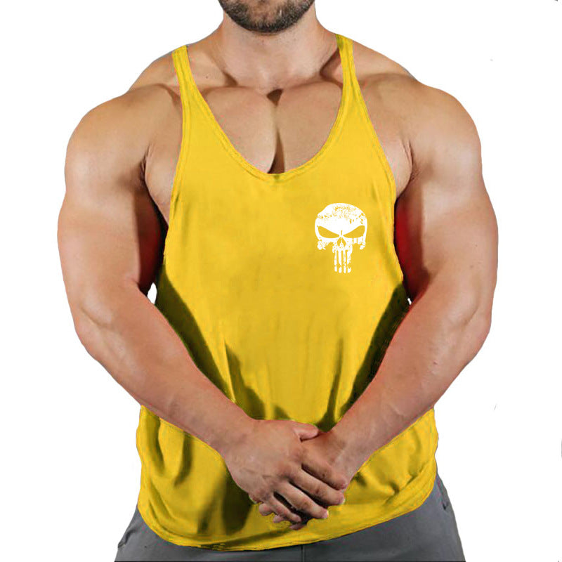 Fitness Men's Loose-Fit Sleeveless Tank Top