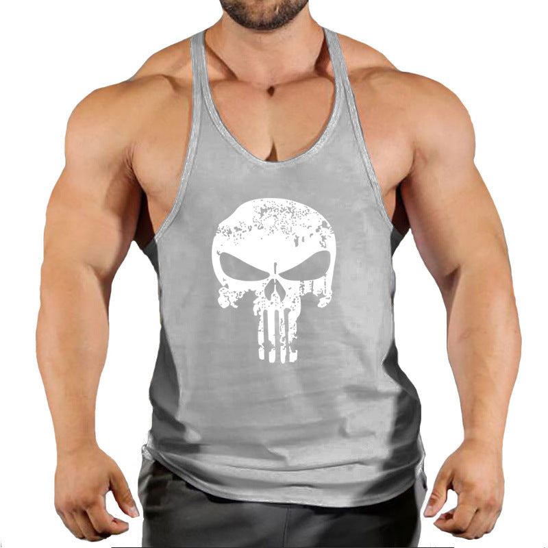 Fitness Men's Loose-Fit Sleeveless Tank Top