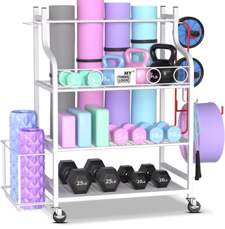 Mythinglogic Yoga Mat and Home Gym Storage Rack