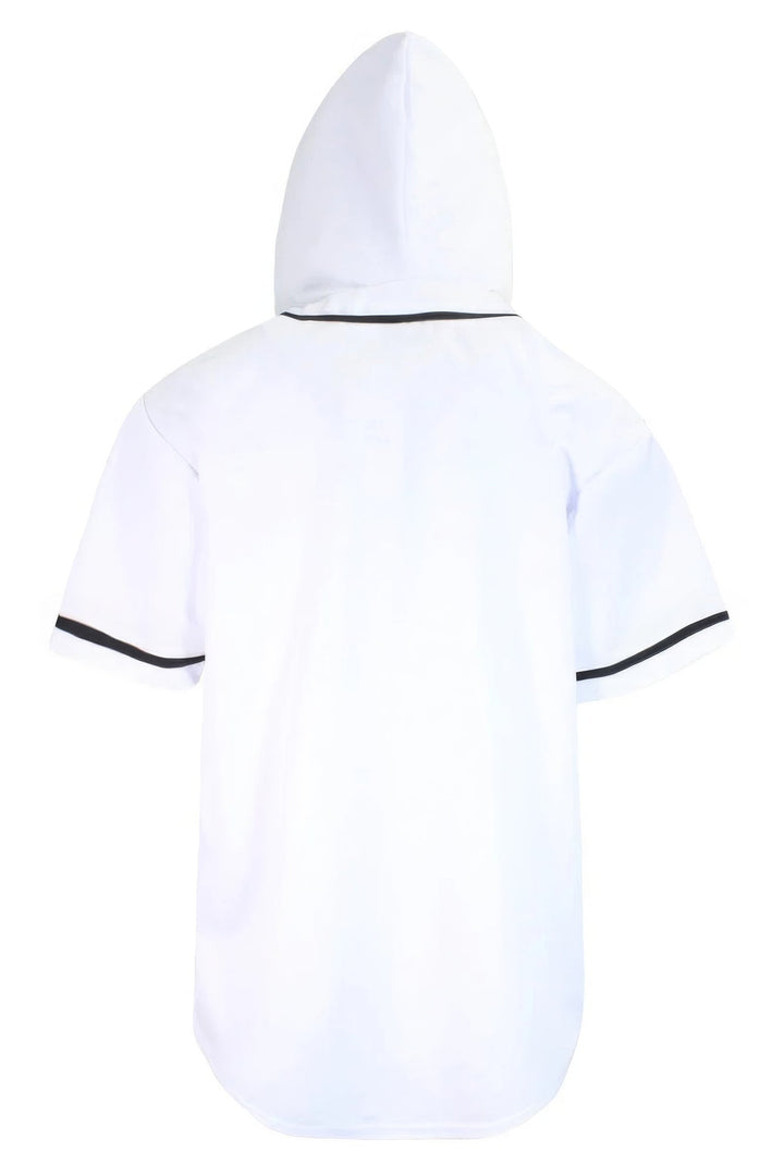 Unisex Hooded Baseball Jersey