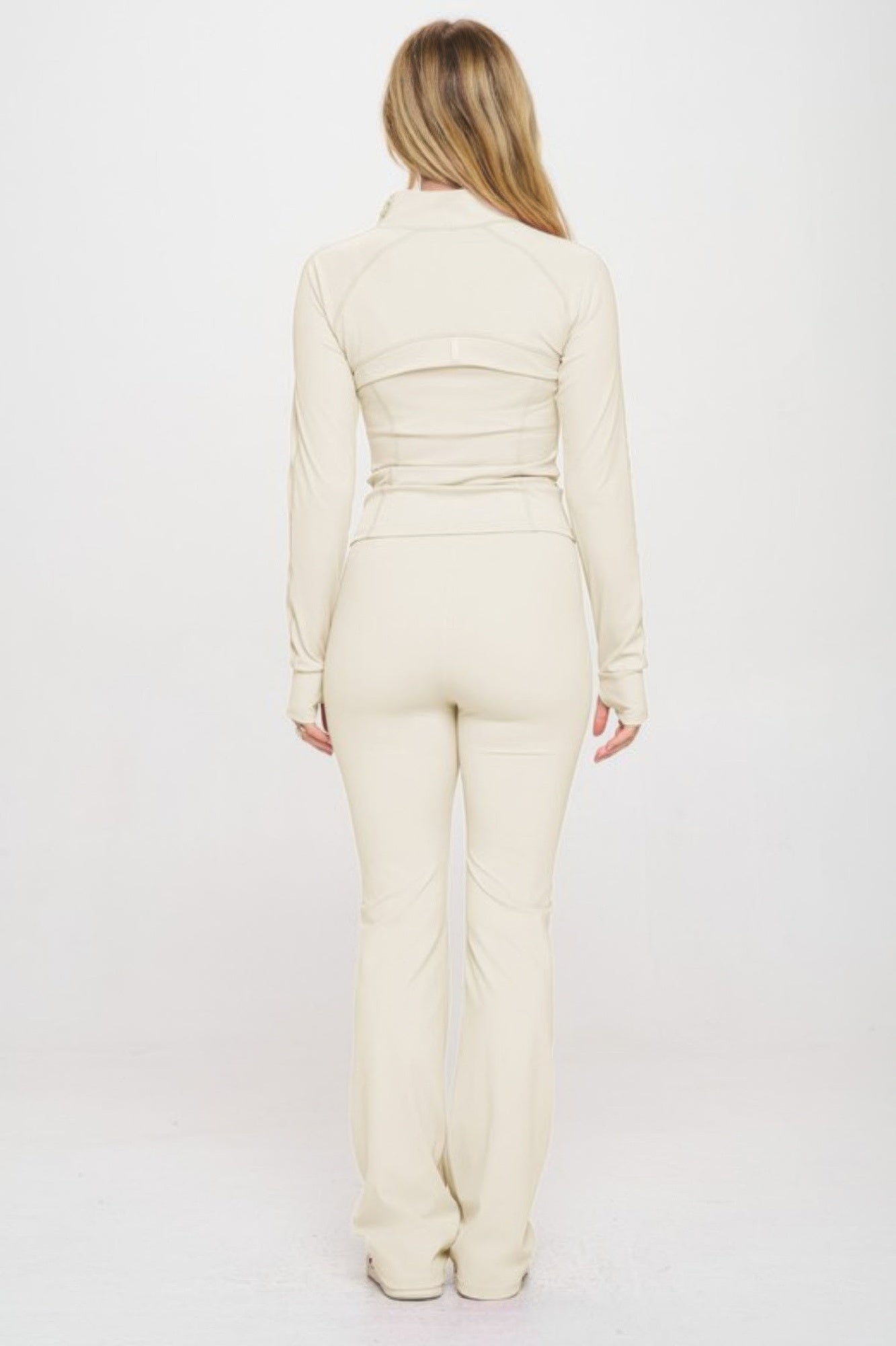 Women's Premium Yoga Jacket W/jumpsuit Set