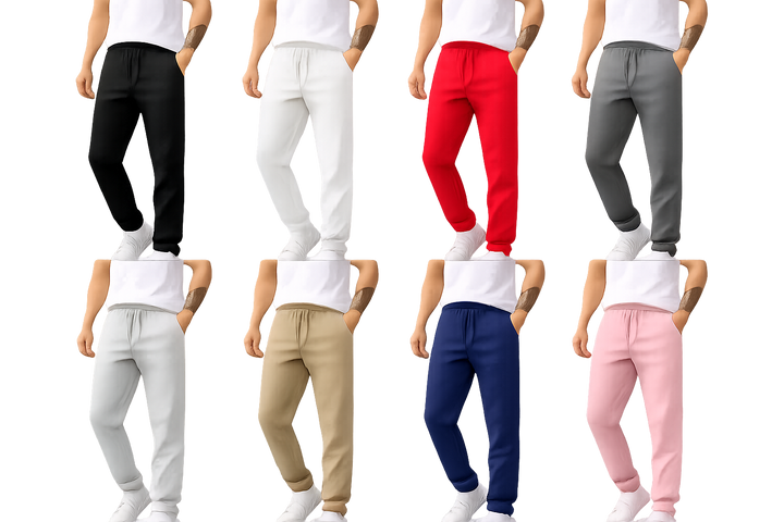 Unisex Casual Soft Cotton-face Jogger Sweatpants