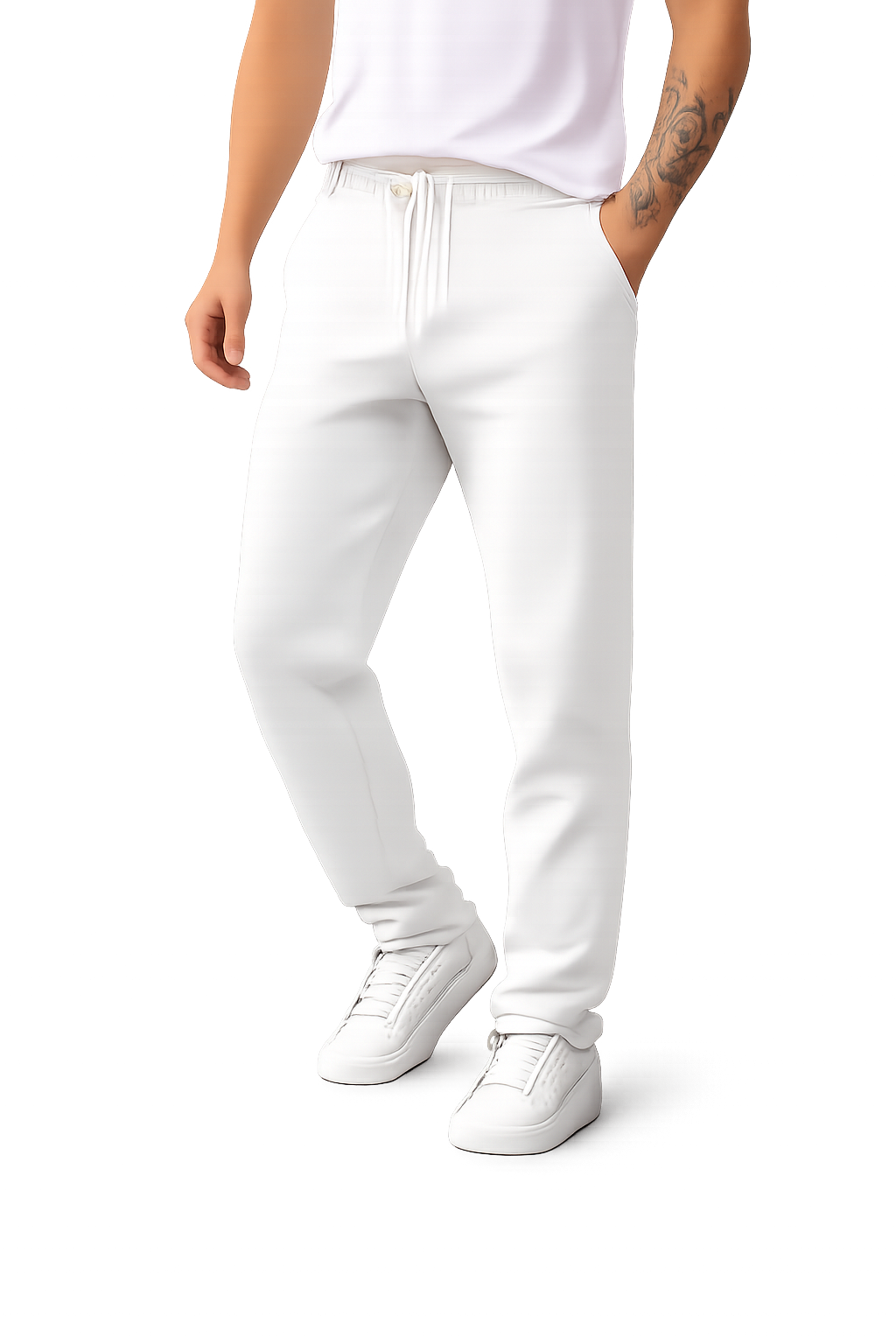 Unisex Casual Soft Cotton-face Jogger Sweatpants