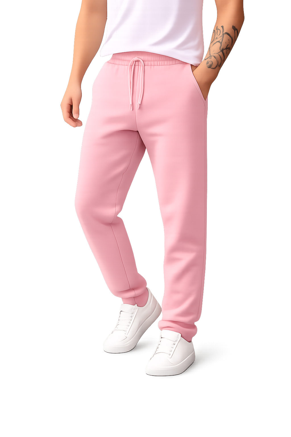 Unisex Casual Soft Cotton-face Jogger Sweatpants