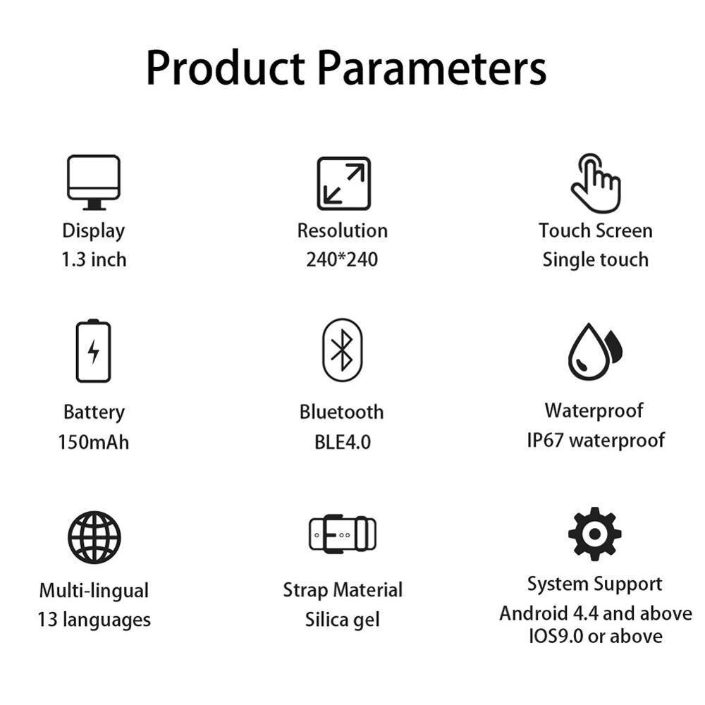 Sport Waterproof Ip67 Smartwatch Fitness Tracker