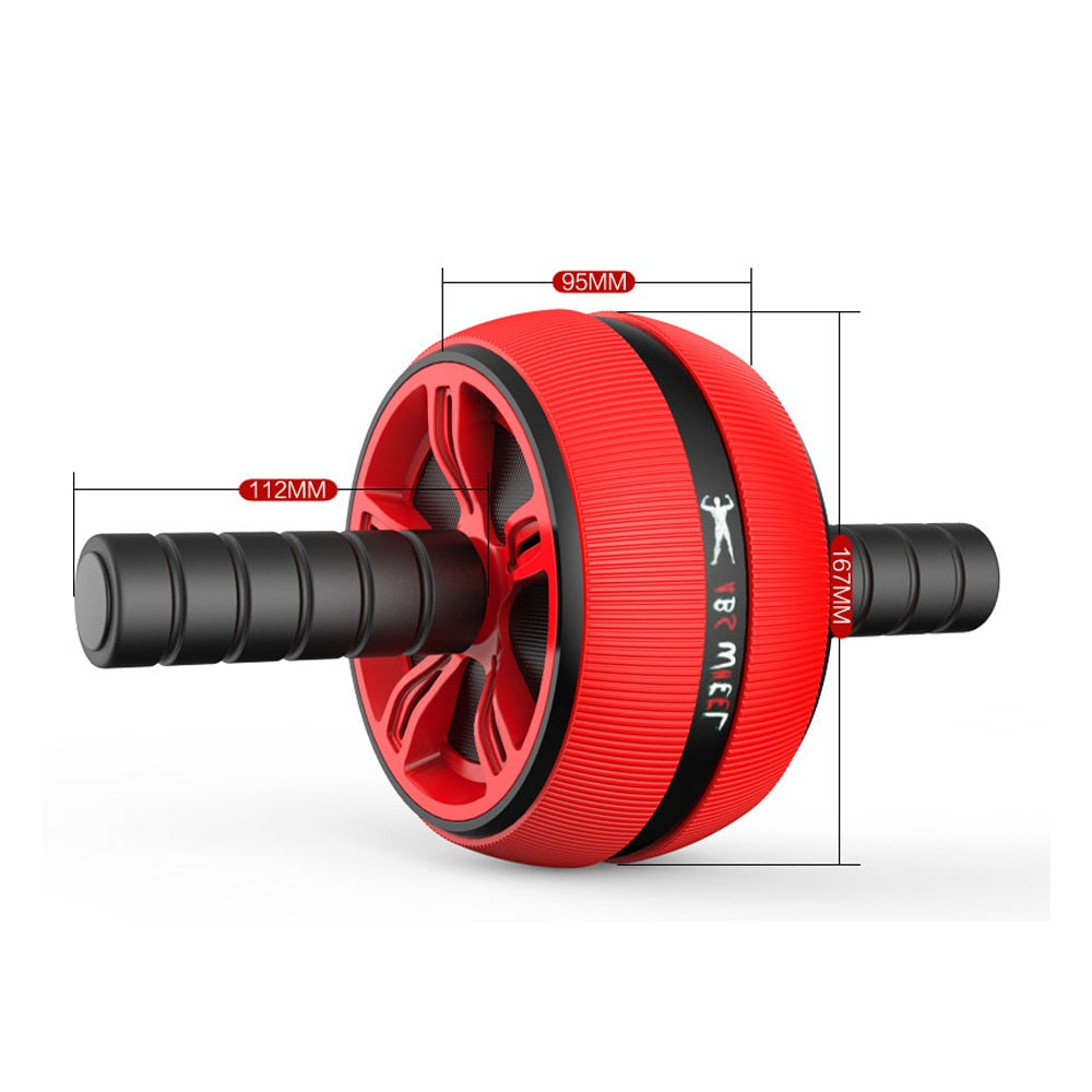 Silent TPR Abdominal Wheel Roller Trainer Fitness Equipment