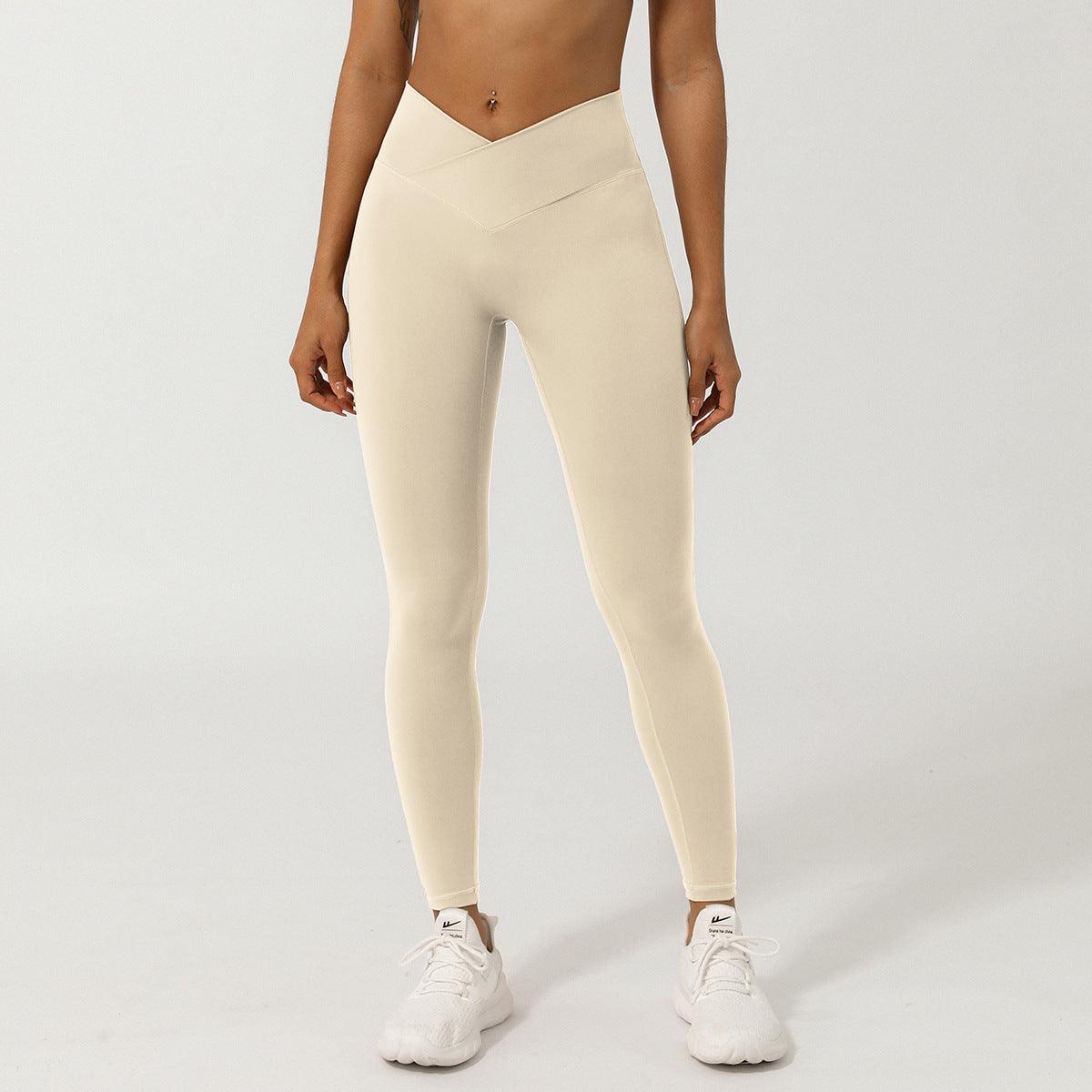Women's V-Shaped High-Waisted Skinny Fit Yoga Pants