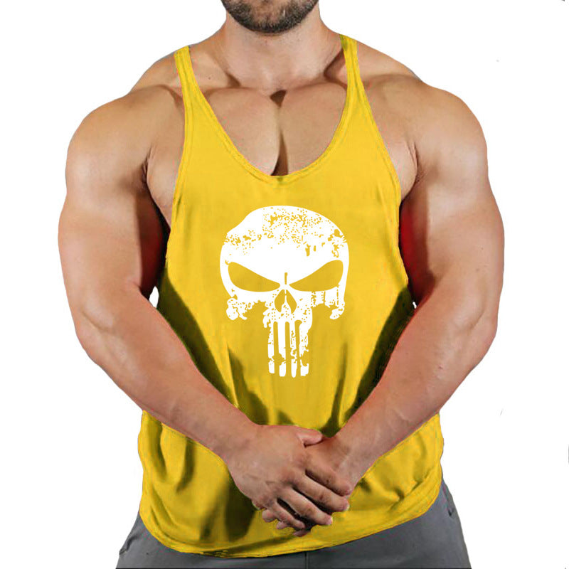 Fitness Men's Loose-Fit Sleeveless Tank Top