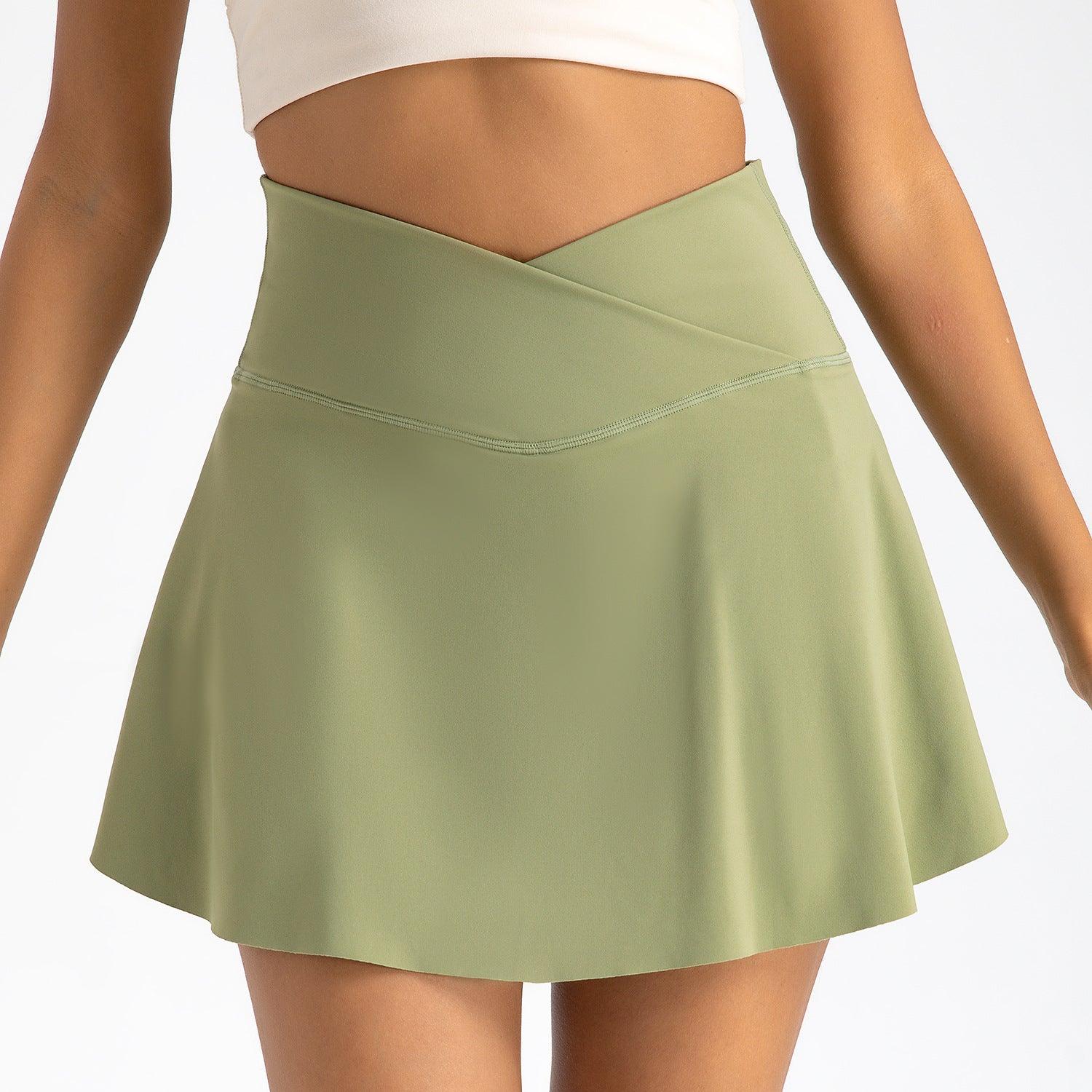 Women's Cowgirl Sporty Fit High-Waisted Yoga Skirt Shorts