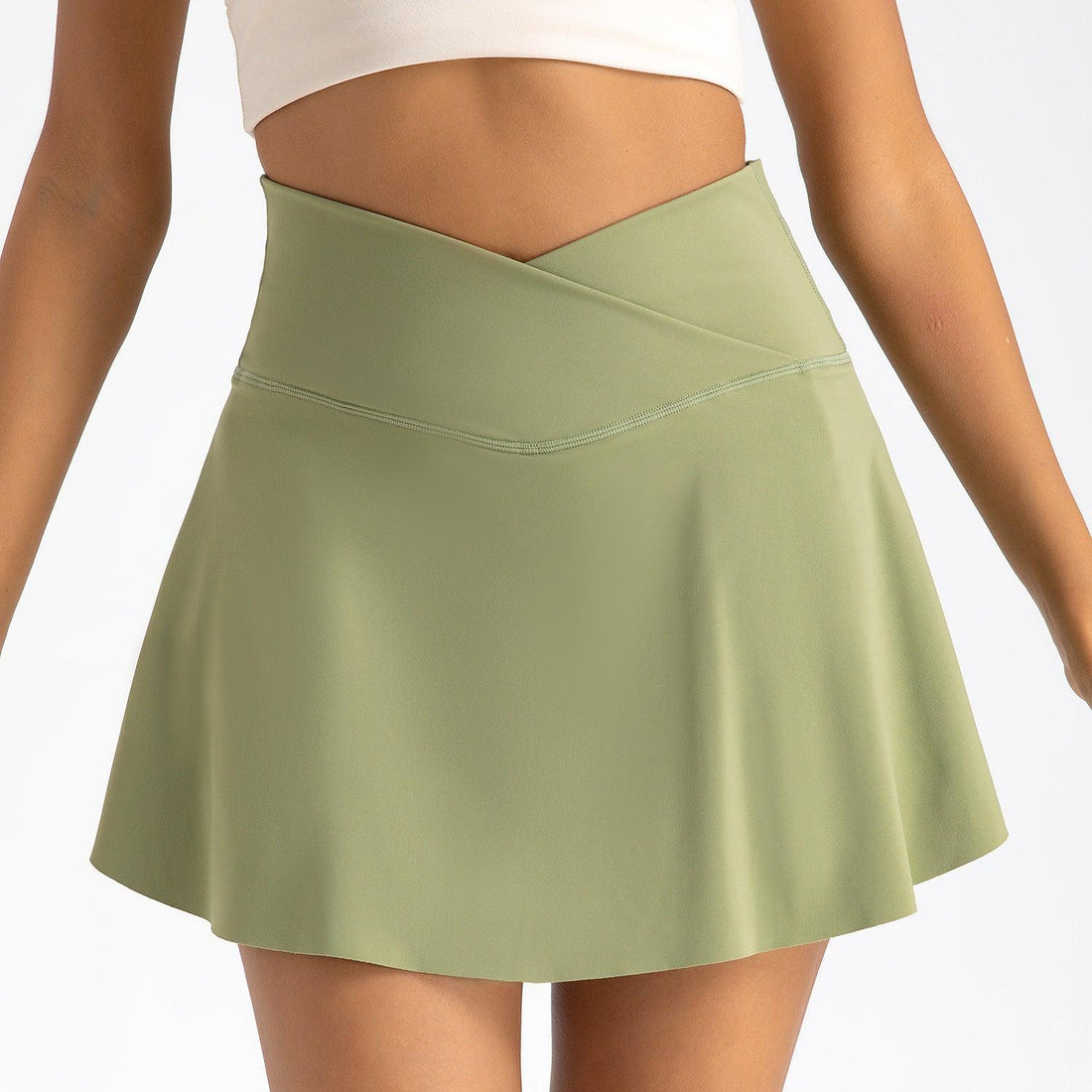 Women's Cowgirl Sporty Fit High-Waisted Yoga Skirt Shorts