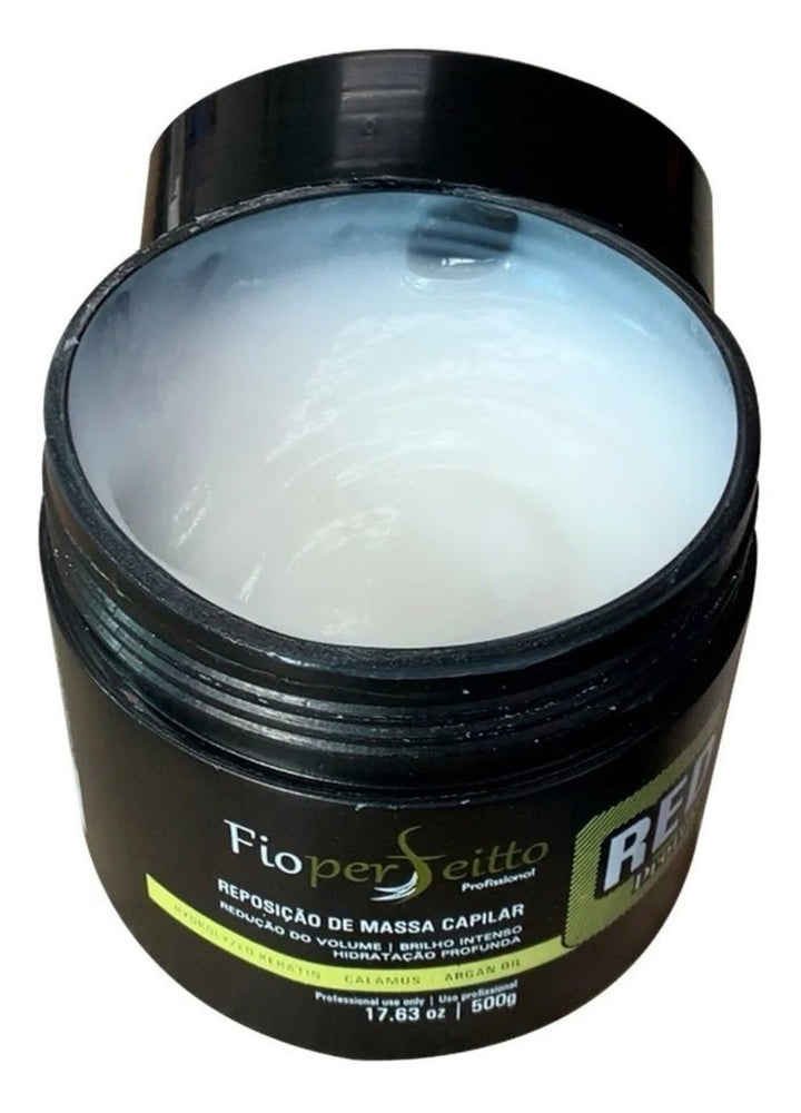 Fio Perfeitto Redutox Mass Reposition Hair Botox Mask 17.6fl.oz e 500g
