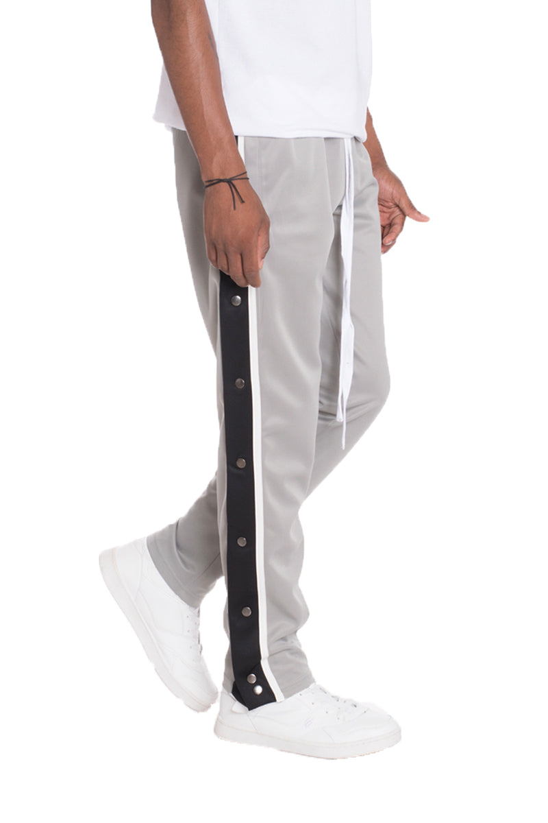 Men's Snap Button Track Jogging Pants