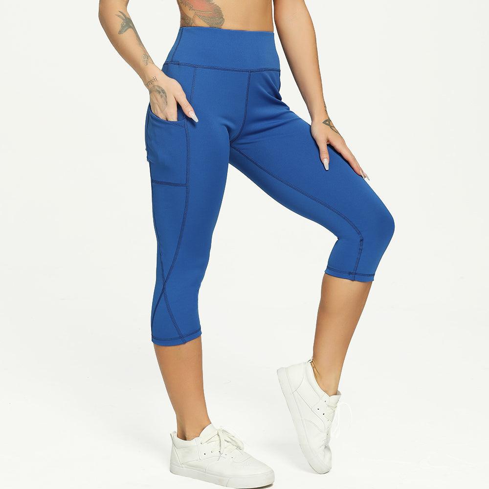 Women's Casual Yoga Seamless Cropped Leggings