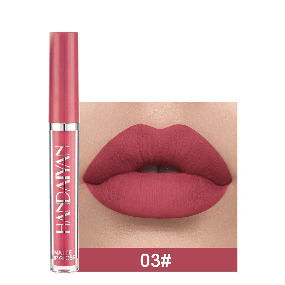 12 Colors Sexy Liquid Waterproof Matte Lipstick