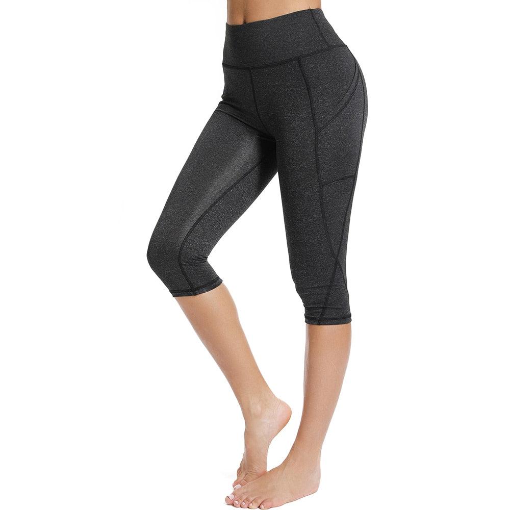 Women's Casual Yoga Seamless Cropped Leggings