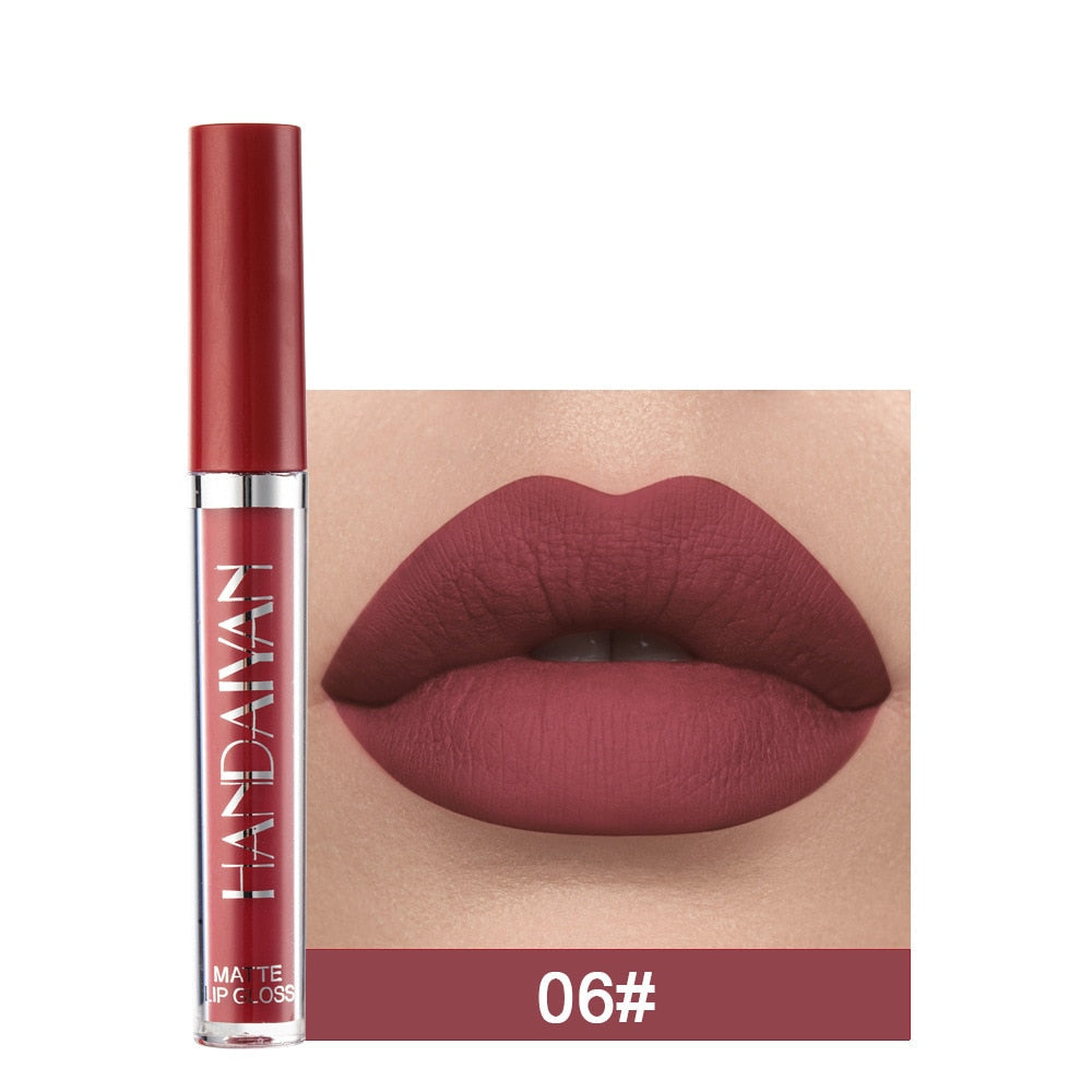 12 Colors Sexy Liquid Waterproof Matte Lipstick