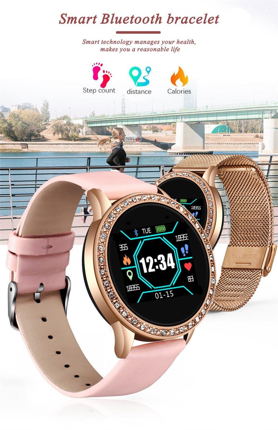 Luxury Ladies Smart Watch Fitness Tracker