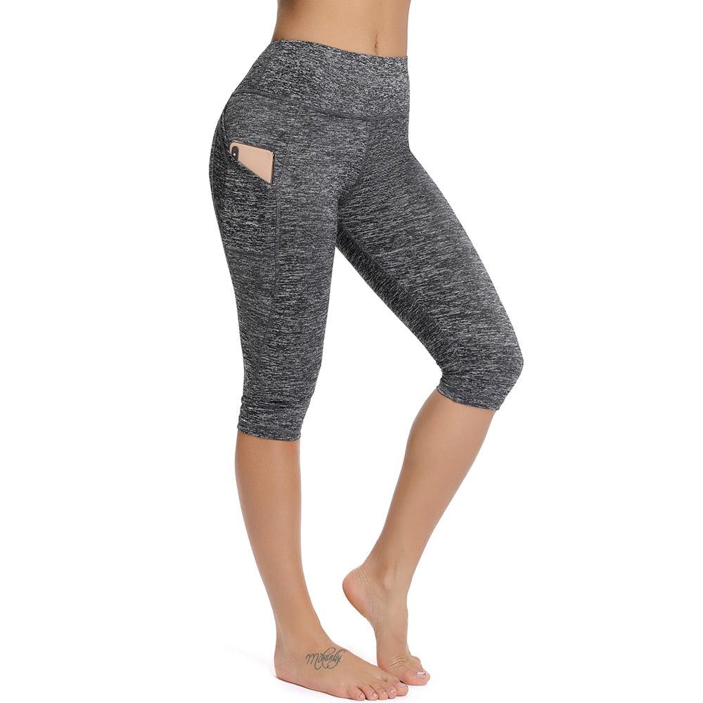 Women's Casual Yoga Seamless Cropped Leggings
