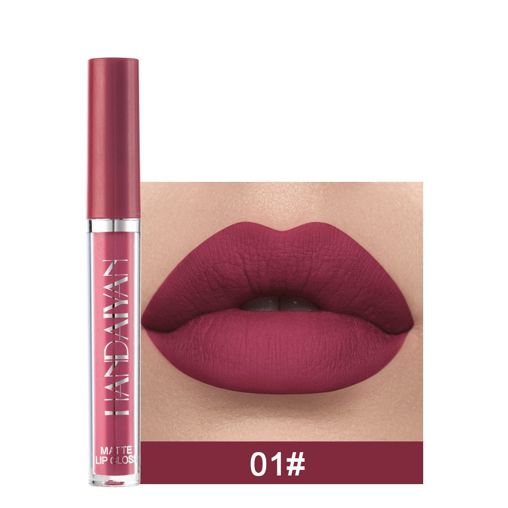 12 Colors Sexy Liquid Waterproof Matte Lipstick