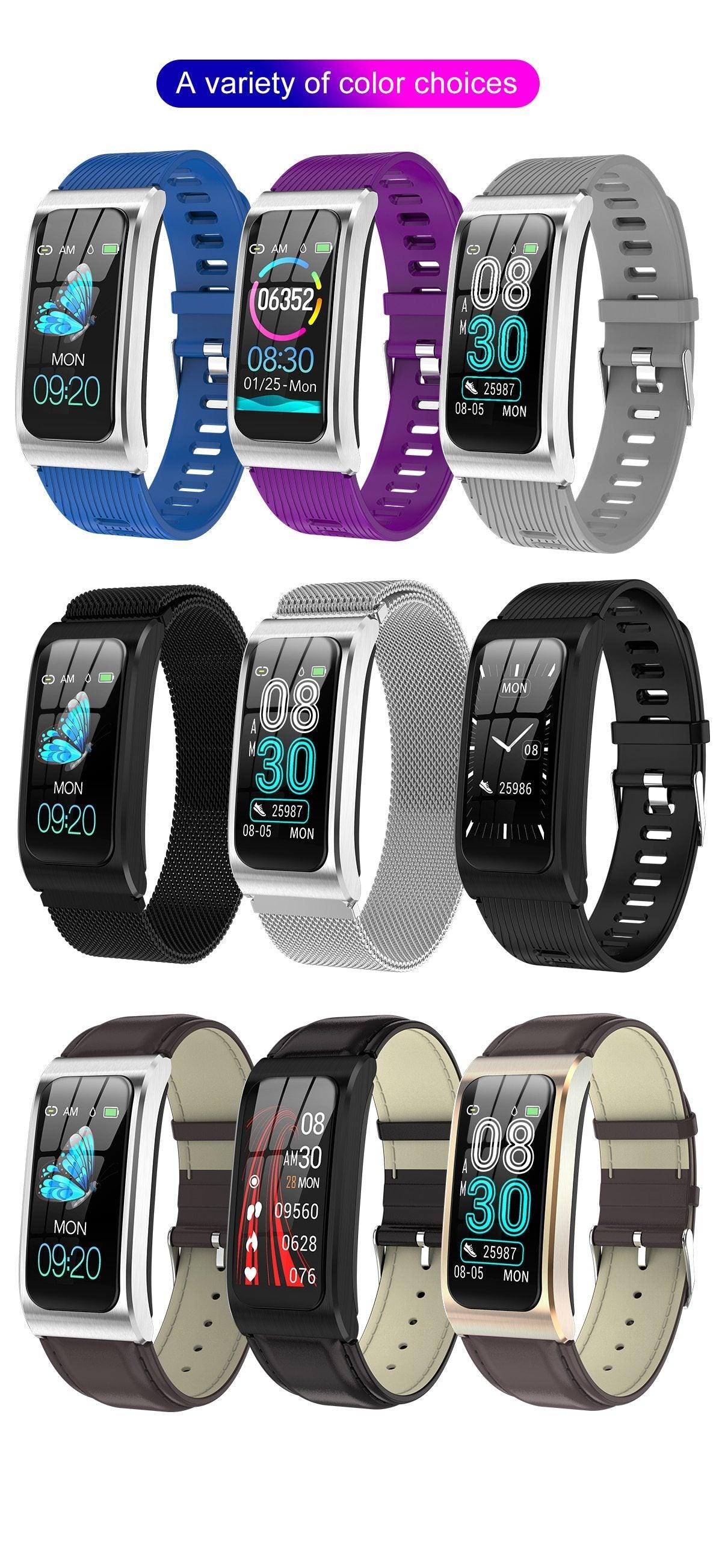 Luxury Elegant Smart Watch 1.14" IP68 Waterproof Fitness Tracker Swim Watch for Android IOS