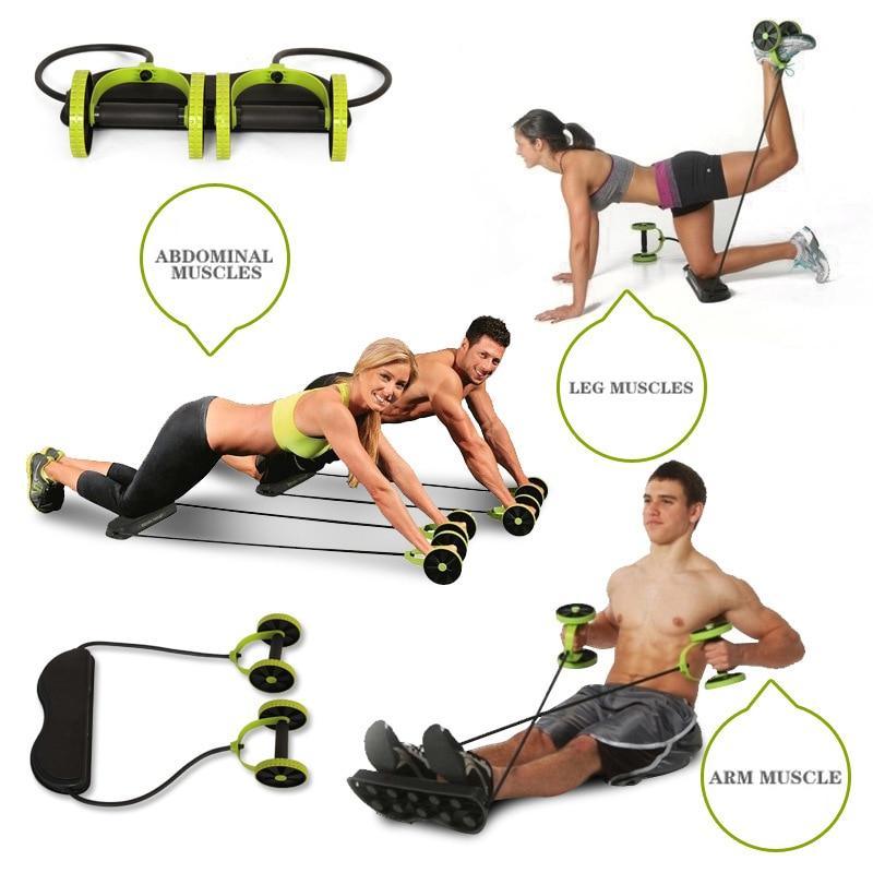 Sport Roller Wheel Abdominal Muscle Trainer Multi-functional Exercise Fitness Equipment