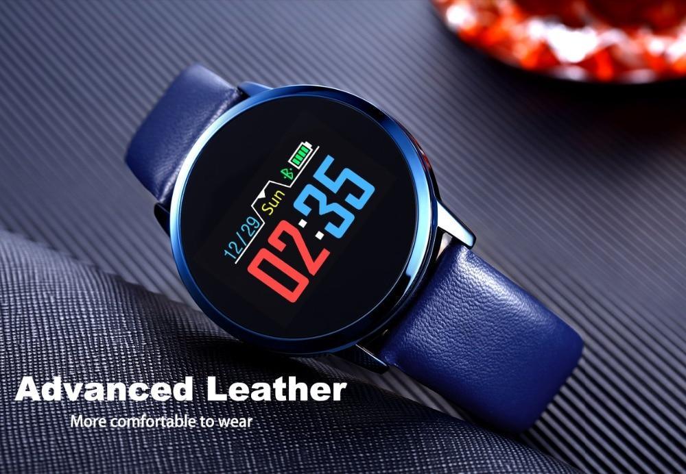 New Q8 Stainless Steel LED Bluetooth Waterproof Smart Watch With Fitness Tracker