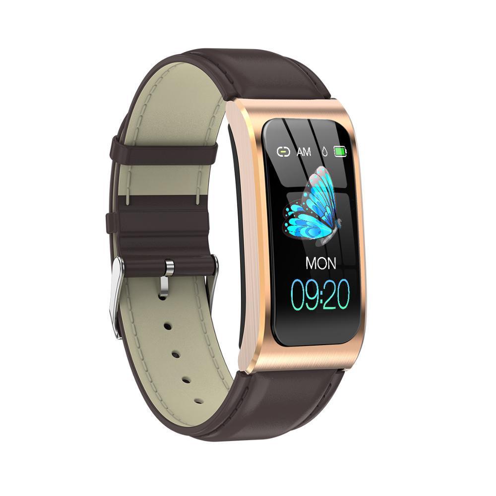 Luxury Elegant Smart Watch 1.14" IP68 Waterproof Fitness Tracker Swim Watch for Android IOS