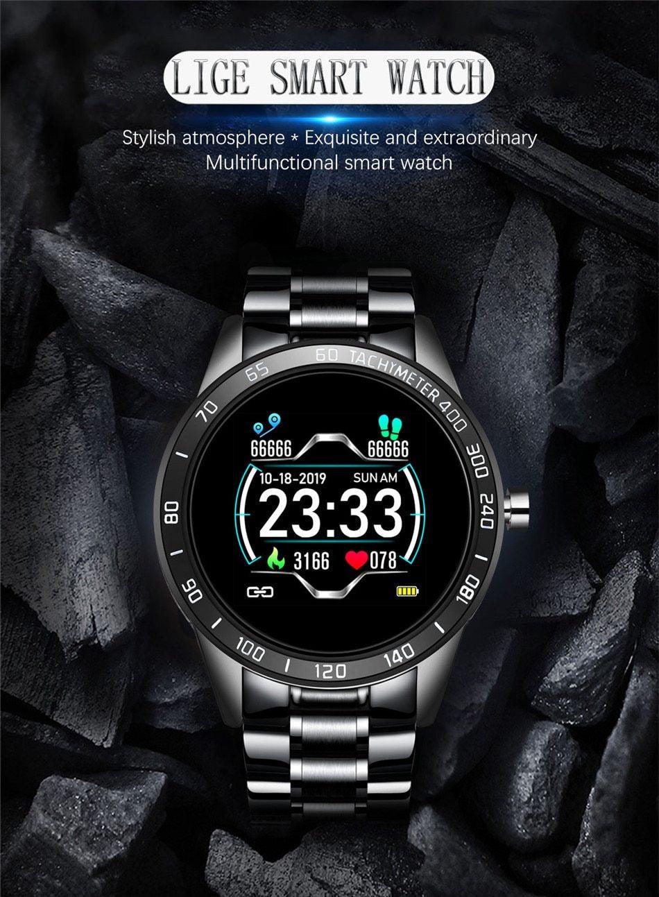 Men's Smart Watch Waterproof With LED Screen Fitness tracker