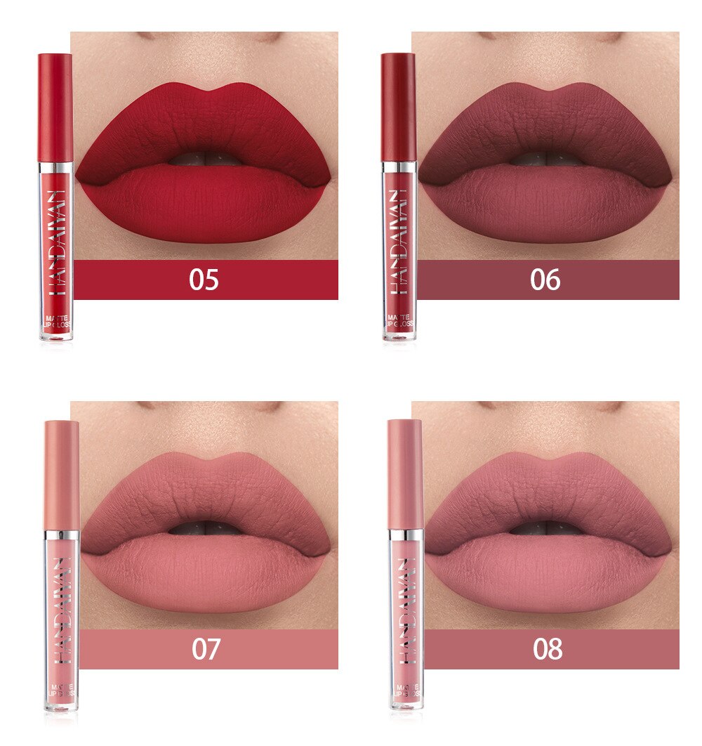 12 Colors Sexy Liquid Waterproof Matte Lipstick