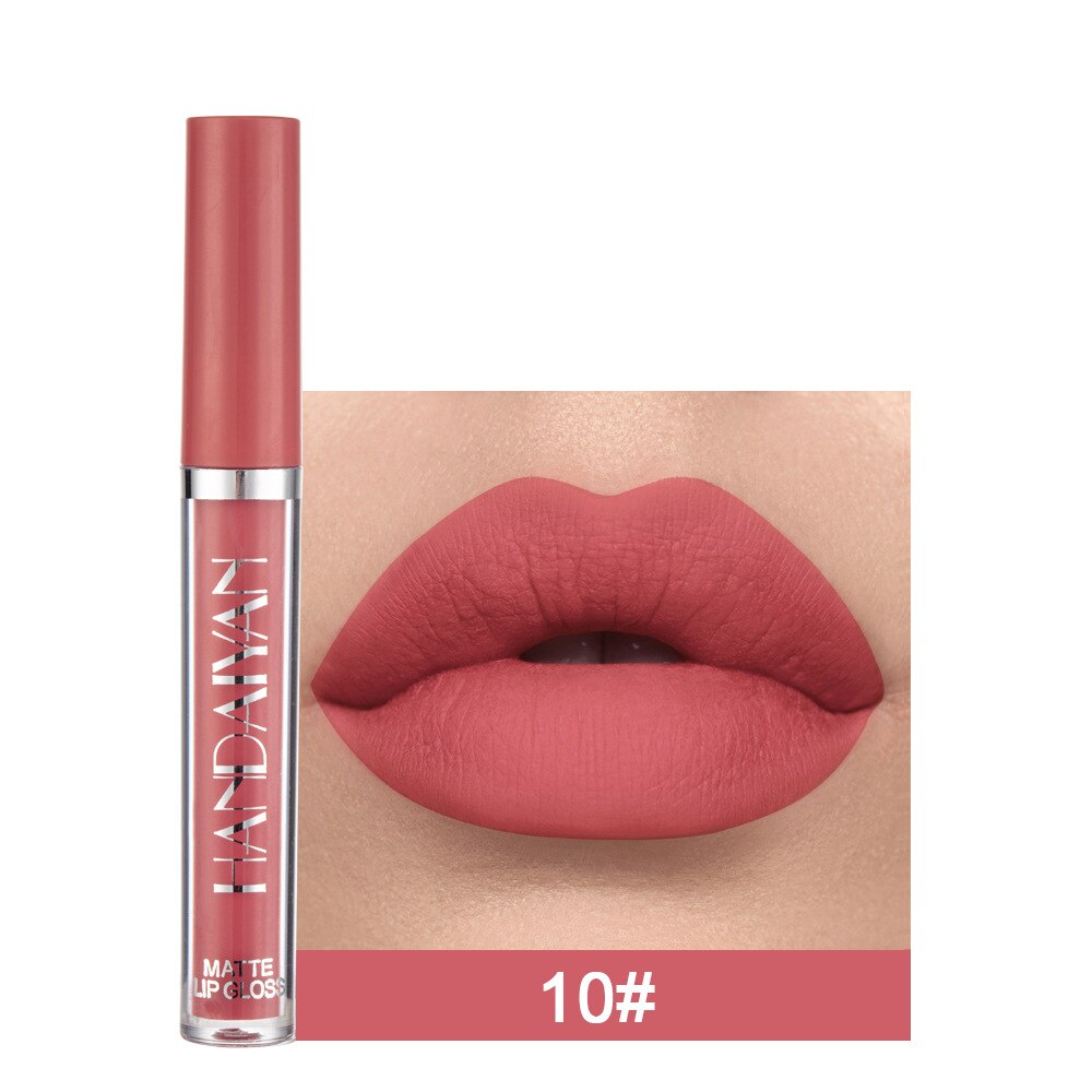 12 Colors Sexy Liquid Waterproof Matte Lipstick