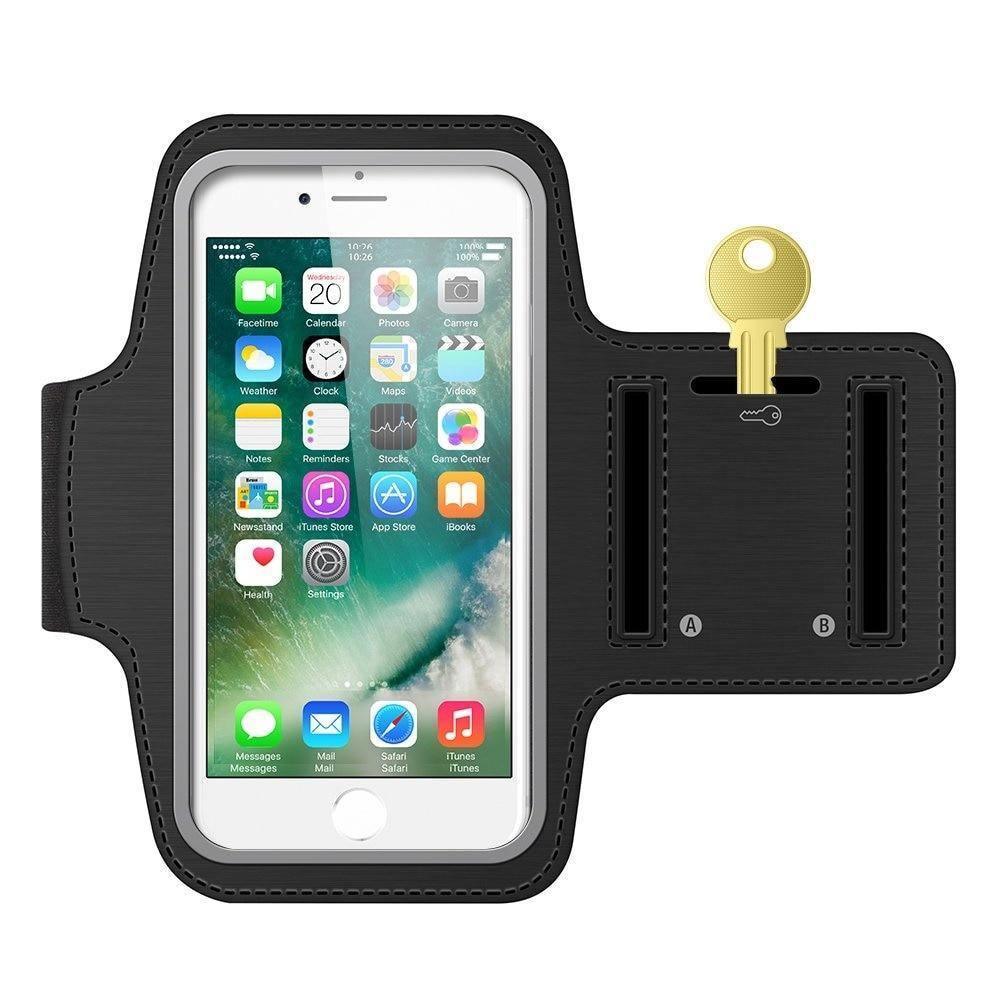 Black Universal Wristband Phone 4"-6.5" inch Sports Armband For Gym Workout Mobile Phones Holder
