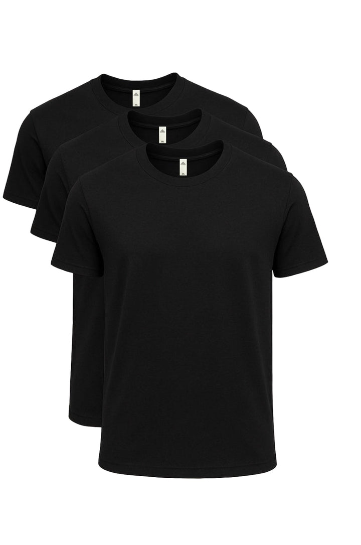 3 pack Men's Extra Soft Medium Weight Short Sleeve Workout T-Shirts