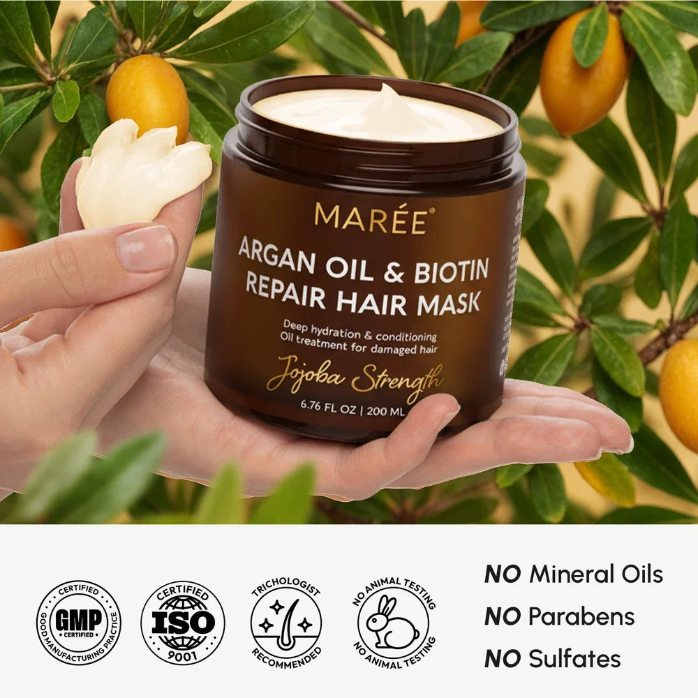 Marée® Argan Oil & Biotin Hair Repair Mask