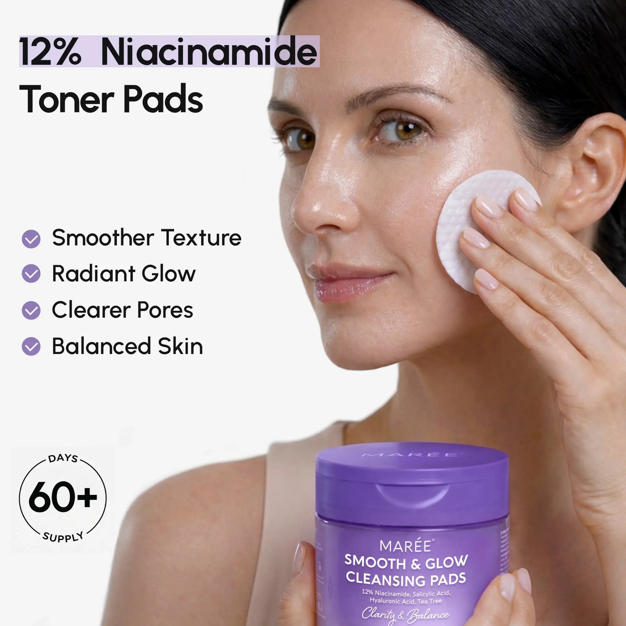 Marée® 12% Niacinamide Smooth & Glow Pads